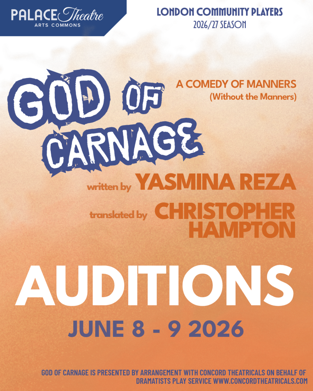 God of Carnage Auditions